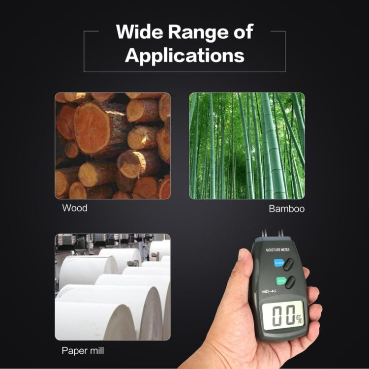 Misuratore umidità legno digitale MD-4G a 4 pin LCD
