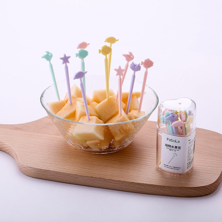 Segnaposto forchetta torta frutta in ABS colorato
