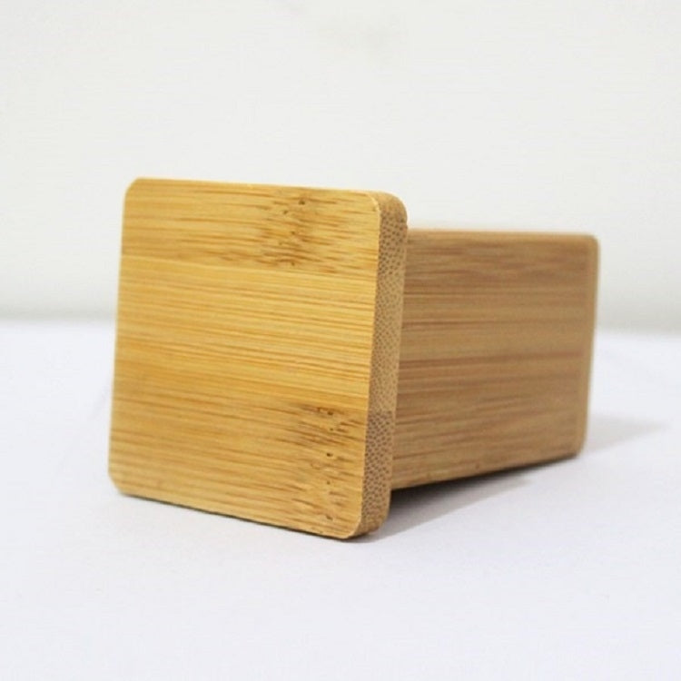 2 pezzi di scatola per stuzzicadenti in bambù naturale, quadrata, per ristorante, hotel, con coperchio, Bamboo Toothpick Box