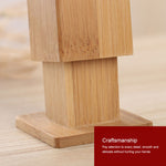 2 pezzi di scatola per stuzzicadenti in bambù naturale, quadrata, per ristorante, hotel, con coperchio, Bamboo Toothpick Box