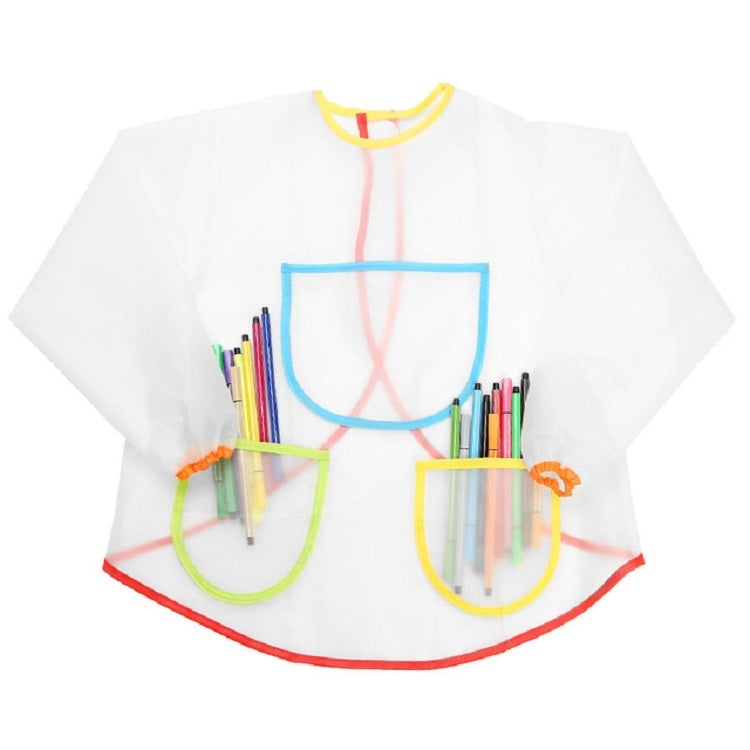 Grembiule trasparente impermeabile antisporco per bambini, Transparent Apron
