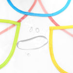 Grembiule trasparente impermeabile antisporco per bambini, Transparent Apron