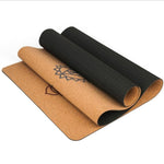 Tappetino yoga TPE in sughero naturale 183X68 cm Tappetini fitness Pilates Tappetini yoga antiscivolo, TPE Mat Beige, TPE Mat Khaki, TPE Mat Brown