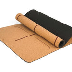 Tappetino yoga TPE in sughero naturale 183X68 cm Tappetini fitness Pilates Tappetini yoga antiscivolo, TPE Mat Beige, TPE Mat Khaki, TPE Mat Brown