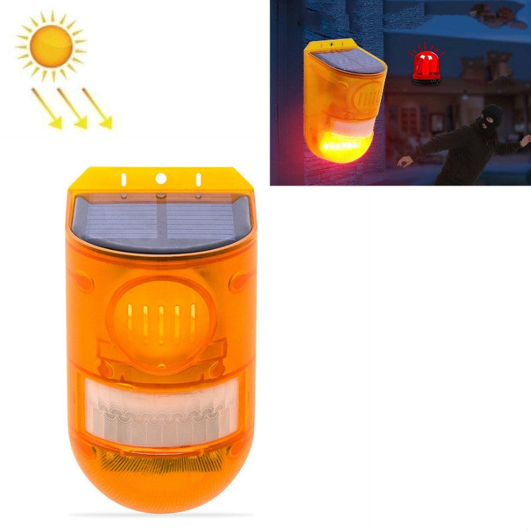 Luce di allarme solare 129dB Induzione del corpo umano Allarme di controllo remoto Fattoria Antifurto Oggetto Suono e luce Luce di allarme, N911E English, N911C English