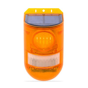 Luce di allarme solare 129dB Induzione del corpo umano Allarme di controllo remoto Fattoria Antifurto Oggetto Suono e luce Luce di allarme, N911E English, N911C English