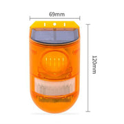 Luce di allarme solare 129dB Induzione del corpo umano Allarme di controllo remoto Fattoria Antifurto Oggetto Suono e luce Luce di allarme, N911E English, N911C English