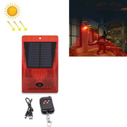 Luce di allarme solare 129dB Induzione del corpo umano Allarme di controllo remoto Fattoria Antifurto Oggetto Suono e luce Luce di allarme, N911E English, N911C English