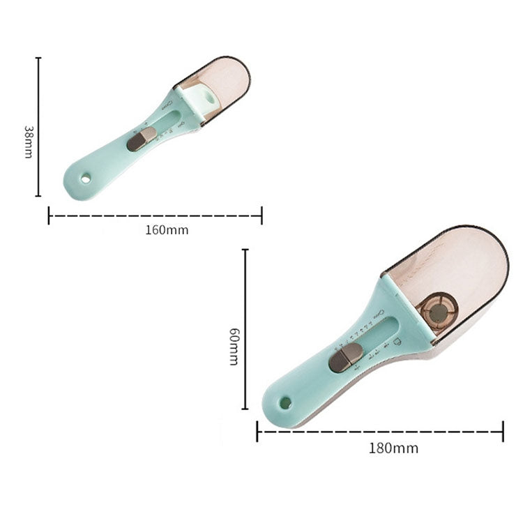 Cucchiaio dosatore regolabile in plastica per utensili da cucina, 1 Large 1 Small Set, 4 PCS Small, 3 PCS Large