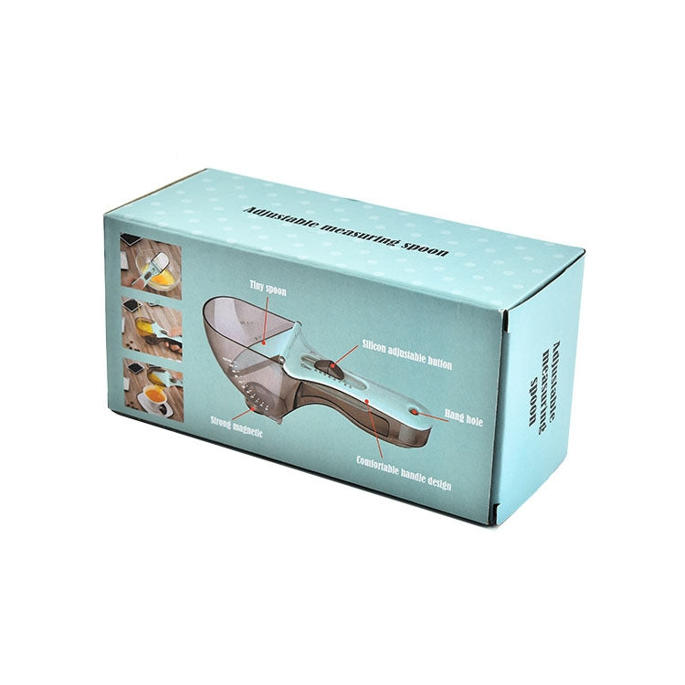 Cucchiaio dosatore regolabile in plastica per utensili da cucina, 1 Large 1 Small Set, 4 PCS Small, 3 PCS Large