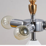 Lampada da tavolo decorativa per camera da letto con lampada da tavolo a fungo in metallo a LED 220V E14, S Black, L Black, S White, L White, S Gold, L Gold