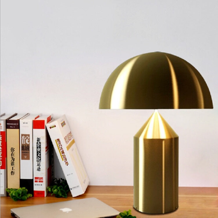 Lampada da tavolo decorativa per camera da letto con lampada da tavolo a fungo in metallo a LED 220V E14, S Black, L Black, S White, L White, S Gold, L Gold