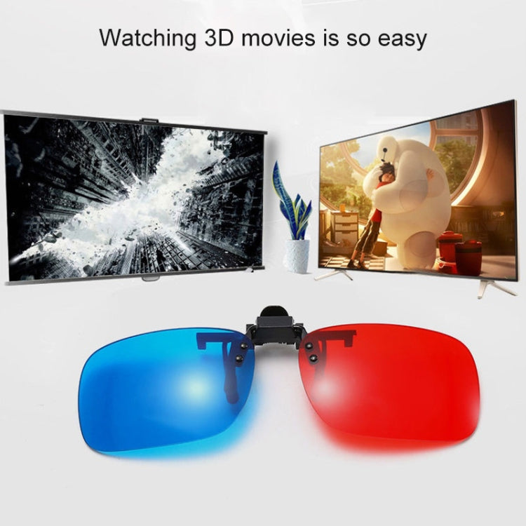 Red and Blue Stereo 3D Glasses for Myopia and 3D Movies, Dedicated Computer TV