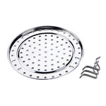 Vassoio per cottura a vapore con ripiano impermeabile multifunzionale da 3 pezzi. Griglia per griglia per cottura a vapore in acciaio inossidabile, 20cm, 22cm, 24cm, 26cm