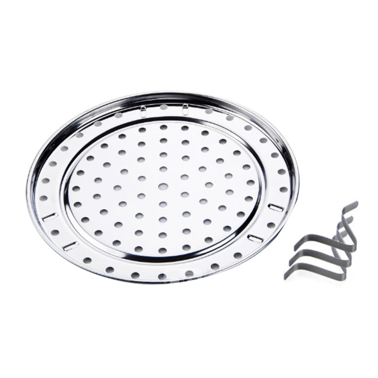Vassoio per cottura a vapore con ripiano impermeabile multifunzionale da 3 pezzi. Griglia per griglia per cottura a vapore in acciaio inossidabile, 20cm, 22cm, 24cm, 26cm