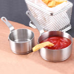 Utensili da cucina per mini pentole con manico in acciaio inossidabile, S, L