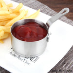 Utensili da cucina per mini pentole con manico in acciaio inossidabile, S, L