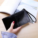 Portafoglio da donna con cerniera Portafoglio lungo con pochette multi porta carte Portafoglio da polso