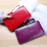Portafoglio da donna con cerniera Portafoglio lungo con pochette multi porta carte Portafoglio da polso