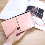 Portafoglio da donna con cerniera Portafoglio lungo con pochette multi porta carte Portafoglio da polso