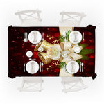 Tovaglia rettangolare per la casa Decorazione natalizia per tovaglia da caffè, 140x140cm, 140x180cm, 150x210cm, 150x260cm, 150x300cm
