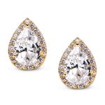 Orecchini pendenti con semi di cuore Orecchini a bottone con zirconi, black, Green, rose gold, gold, White