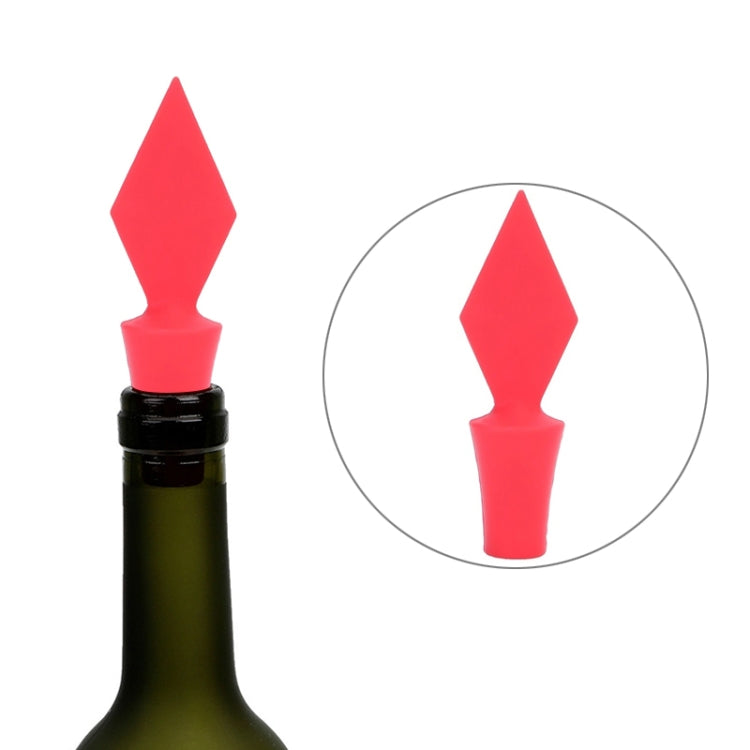 Tappo per vino in silicone da 12 pezzi. Tappo per vino serie Poker, 12 PCS Peach Heart Shape, 12 PCS Poker Shape, 12 PCS Black Plum Shape, 12 PCS Red Square Shape