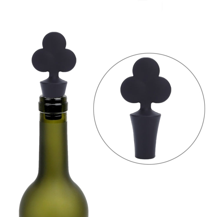 Tappo per vino in silicone da 12 pezzi. Tappo per vino serie Poker, 12 PCS Peach Heart Shape, 12 PCS Poker Shape, 12 PCS Black Plum Shape, 12 PCS Red Square Shape