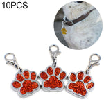 10 pz smalto gatto cane orso zampa stampe portachiavi creazione di gioielli