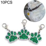 10 pz smalto gatto cane orso zampa stampe portachiavi creazione di gioielli