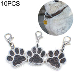 10 pz smalto gatto cane orso zampa stampe portachiavi creazione di gioielli