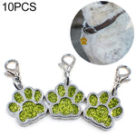 10 pz smalto gatto cane orso zampa stampe portachiavi creazione di gioielli