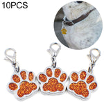 10 pz smalto gatto cane orso zampa stampe portachiavi creazione di gioielli