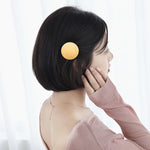 Fermagli per capelli a scatto in metallo Strumento per parrucchieri con faccina sorridente