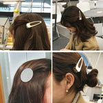 Fermagli per capelli a scatto in metallo Strumento per parrucchieri con faccina sorridente