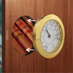 2 igrometri da 38 mm ad alta precisione per casa/custodia per violino/chitarra/termometro per sigari, Thermometer, Hygrometer