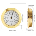 2 igrometri da 38 mm ad alta precisione per casa/custodia per violino/chitarra/termometro per sigari, Thermometer, Hygrometer