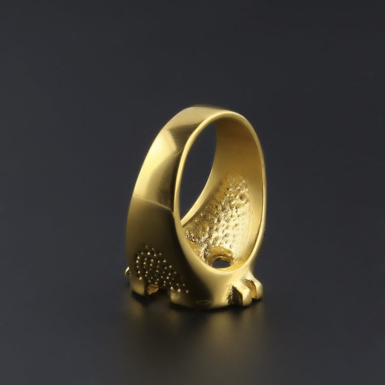 Anelli con sigillo in oro con simbolo del dollaro statunitense Rock Bling per gioielli da uomo