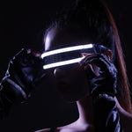 Occhiali LED luminosi per feste, giocattoli classici per la danza, DJ, maschere per feste, costumi, oggetti di scena, guanti, White illuminating, Red glow, Blue glow, Green glow