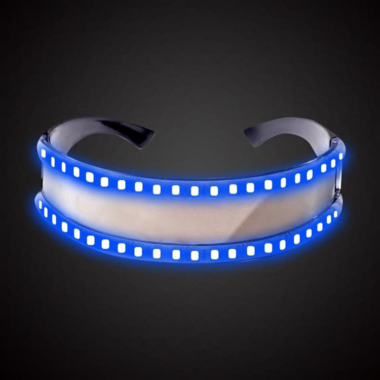 Occhiali LED luminosi per feste, giocattoli classici per la danza, DJ, maschere per feste, costumi, oggetti di scena, guanti, White illuminating, Red glow, Blue glow, Green glow