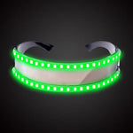 Occhiali LED luminosi per feste, giocattoli classici per la danza, DJ, maschere per feste, costumi, oggetti di scena, guanti, White illuminating, Red glow, Blue glow, Green glow