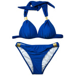 2 pezzi 2 in 1 costume da bagno grande sexy push up bikini donna costumi da bagno bikini da spiaggia costume da bagno femminile costume da bagno, S, M, L, XL, XXL