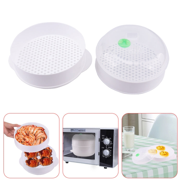 2 PZ Pentola A Vapore Per Microonde Accessori Per Pentole Per Cottura A Vapore Verdure Frutti Di Mare, Single layer, Double layer