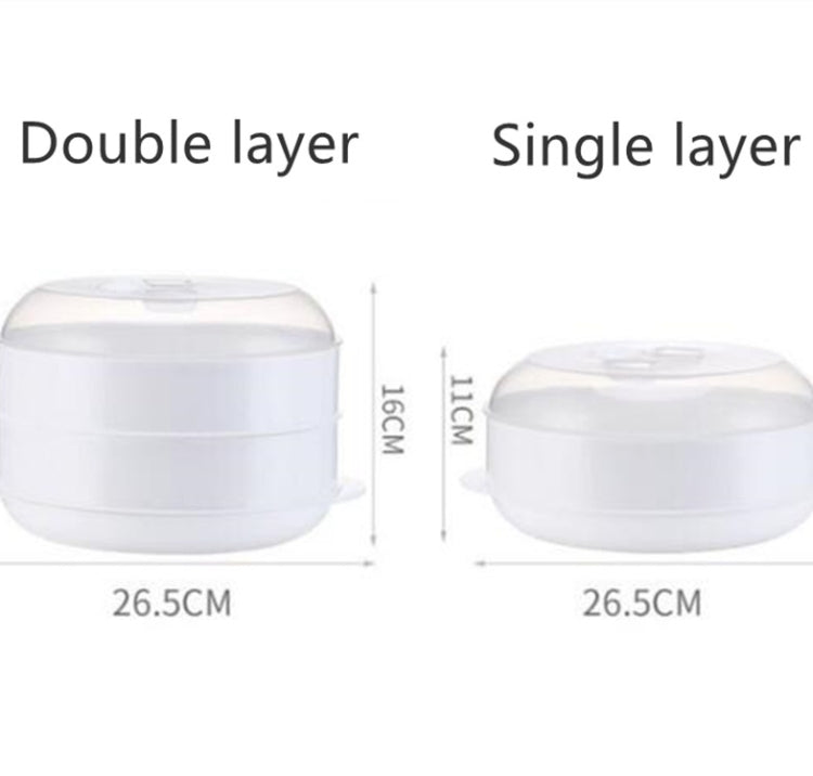 2 PZ Pentola A Vapore Per Microonde Accessori Per Pentole Per Cottura A Vapore Verdure Frutti Di Mare, Single layer, Double layer