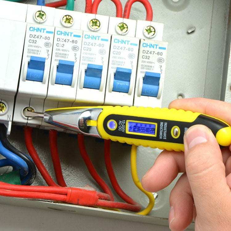 Presa a muro Presa di corrente CA Rilevatore di tensione Tester del sensore Penna di prova elettrica Indicatore di tensione a luce LED, Electric Test Pen