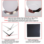 Fiore arte design moderno fai da te rimovibile specchio di cristallo 3D orologio da parete adesivo da parete soggiorno camera da letto arredamento