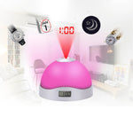 Sveglia emisferica LED con proiezione luminosa colorata pigra, Lazy Magic Clock