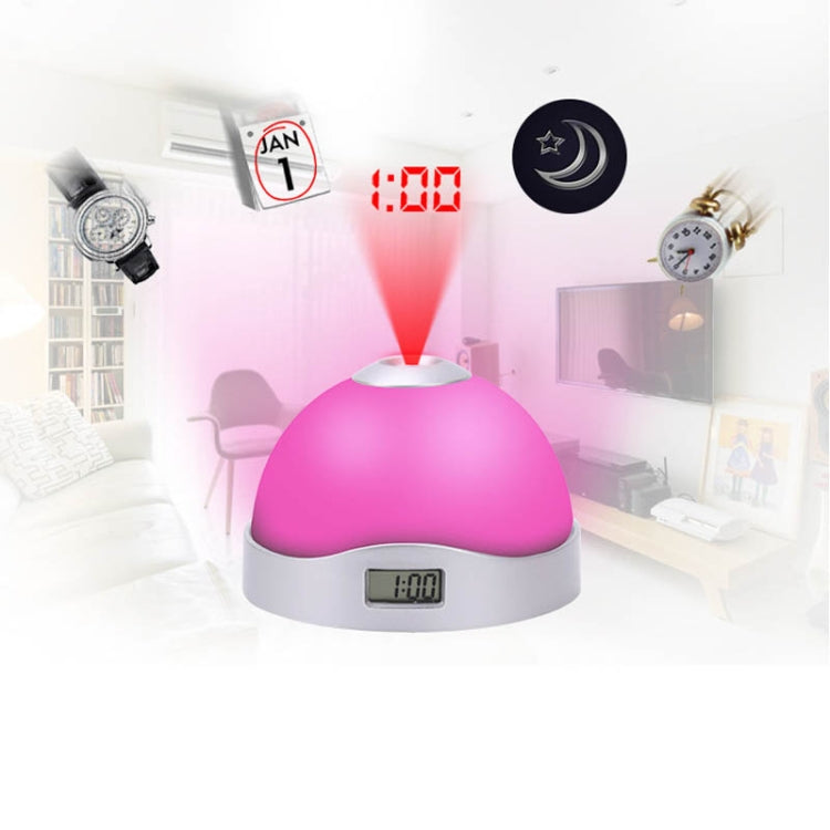 Sveglia emisferica LED con proiezione luminosa colorata pigra, Lazy Magic Clock