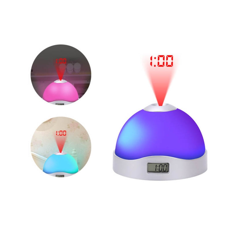 Sveglia emisferica LED con proiezione luminosa colorata pigra, Lazy Magic Clock