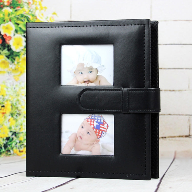 Album fotografico quotidiano per famiglie in pelle PU da 6 pollici con tasca creativa